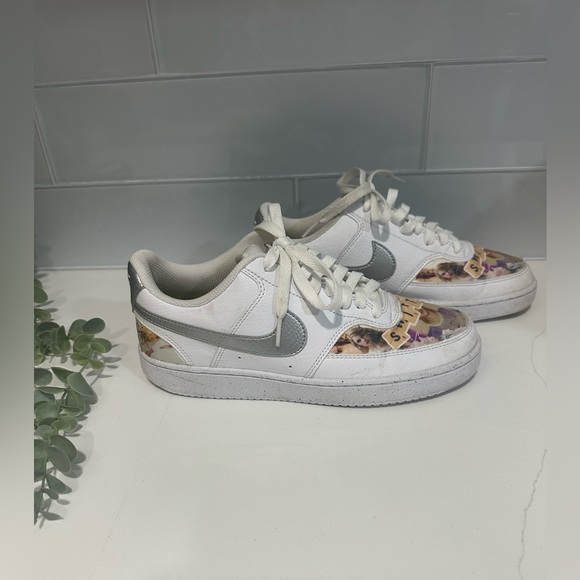 Nike Shoes - Women's Court Vision Low Next Nature Sneakers Custom Made Taylor Swift Size 7.5
